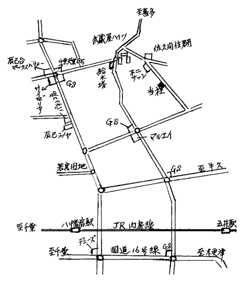 �挙�江電機商会　地図